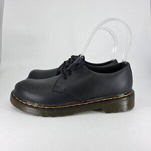 Dr Doc Marten Kids Junior 1461 Softy T Leather Shoes Black Size 3 Classic